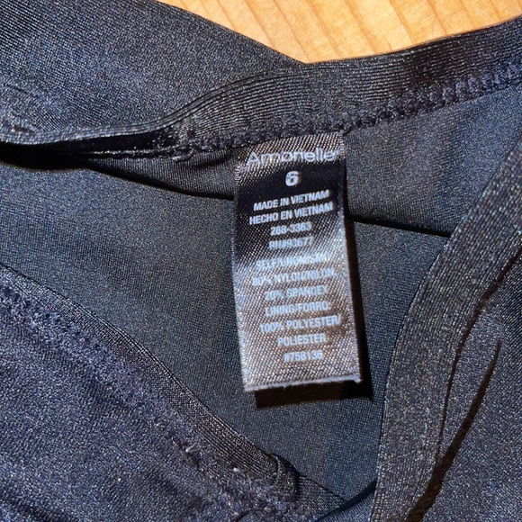 Black 4 piece swim bundle matching size 8 Medium Tankini, coverup and bikini top - Picture 9 of 10